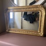 Old golden mirror