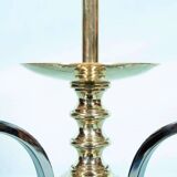 Vintage brass table lamp in Hollywood Regency style from the 50s/60s.