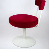 Chaise en velours des années 60