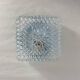 Wall light ceiling square glass minimalist porthole 1970 1980 seventies eighties LAMP-7311