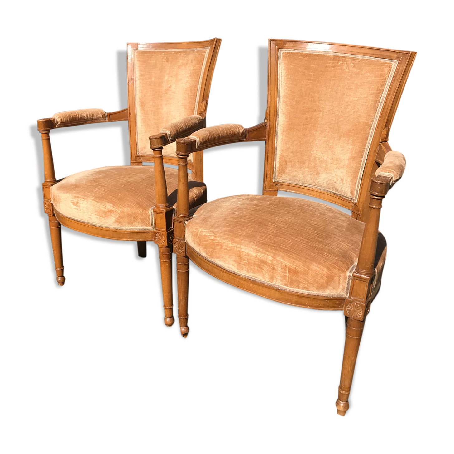 Empire era armchair pair