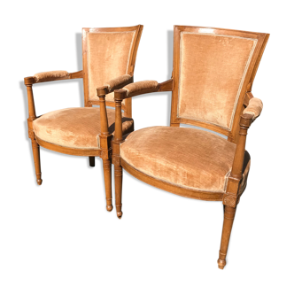 Empire era armchair pair