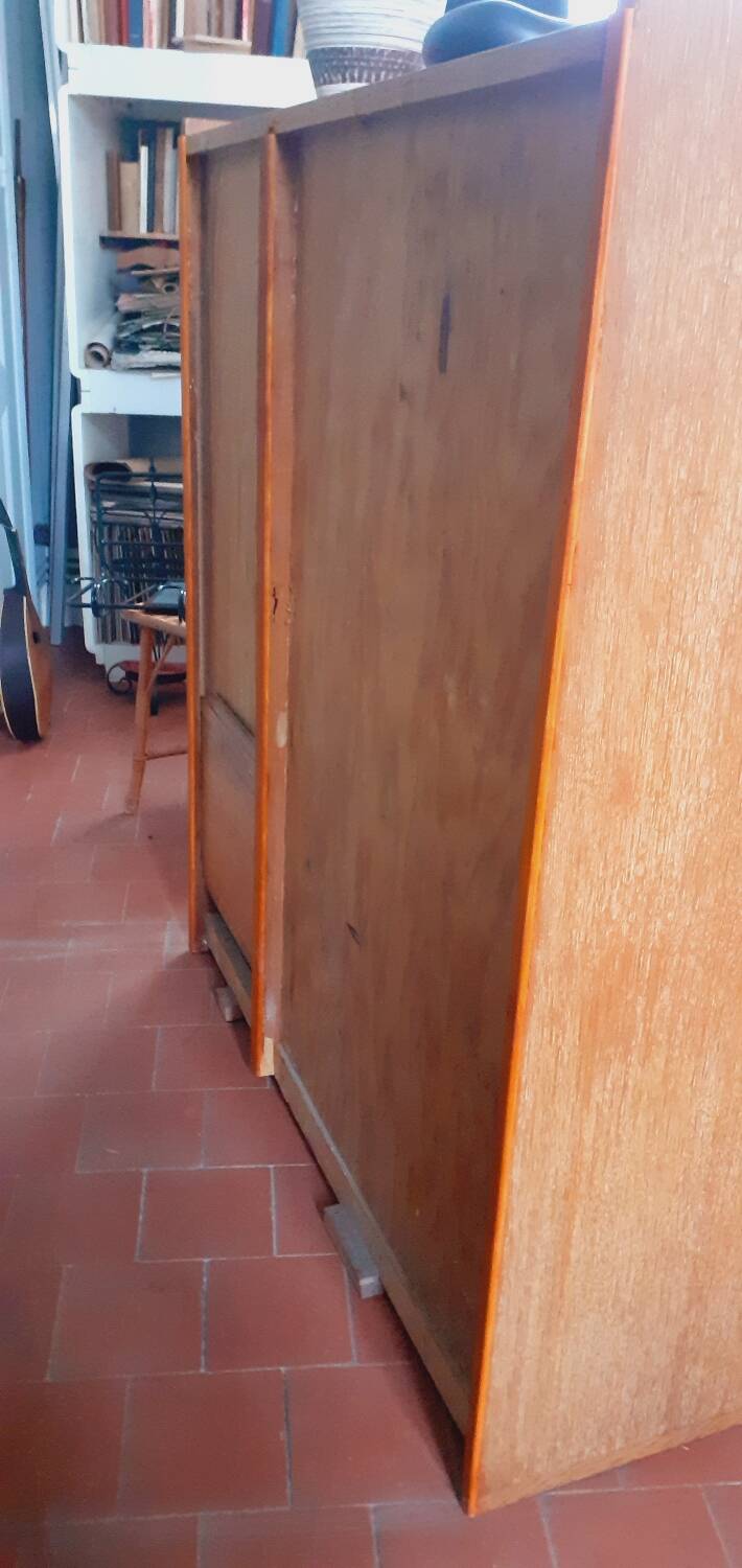 Meuble de bureau vintage année 50 en chêne