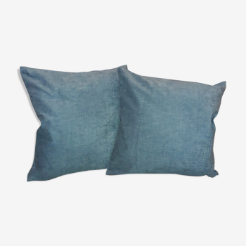 Pair of cushions with Nobilis Veloutine fabric