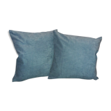 Pair of cushions with Nobilis Veloutine fabric