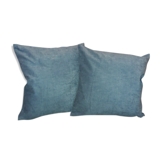 Pair of cushions with Nobilis Veloutine fabric