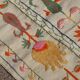 Multicoloured white kilim suzani rug – 180 x 120 cm