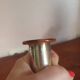 Vintage mercury glass candle holder