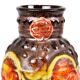 Flamed Fat Lava Vase West Germany Bay Red Orange 98-17