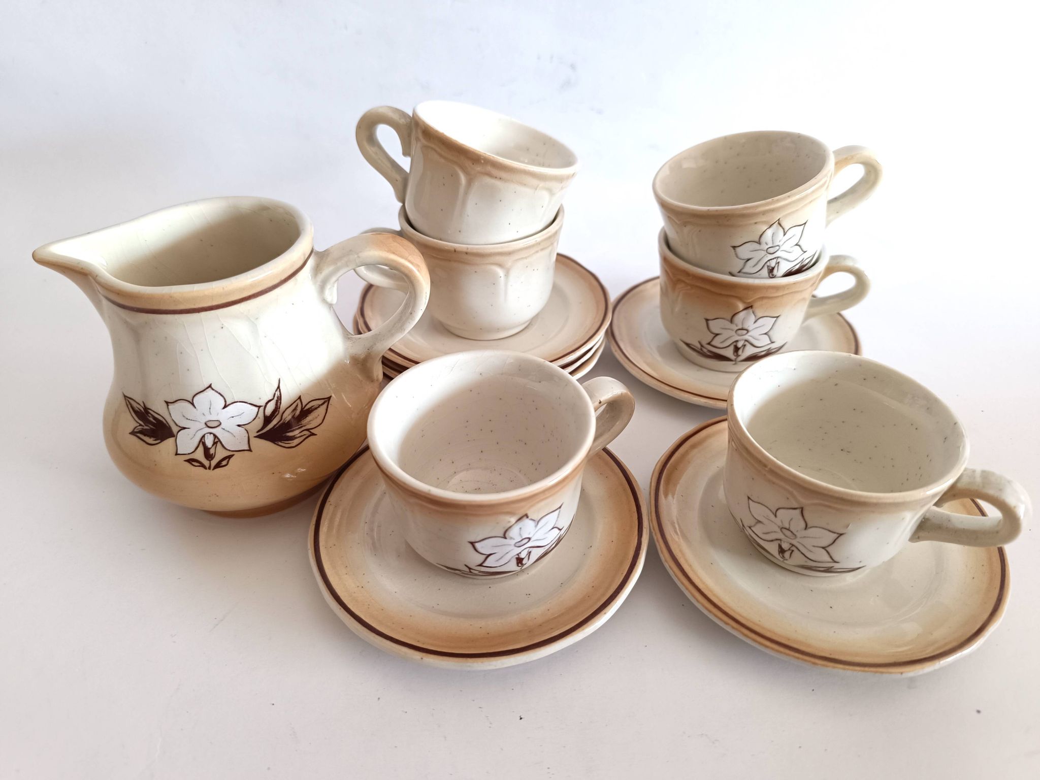 St. Amand earthenware coffee cups