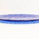 Vintage dark blue decorative plate in glass, Italy, 1960s.