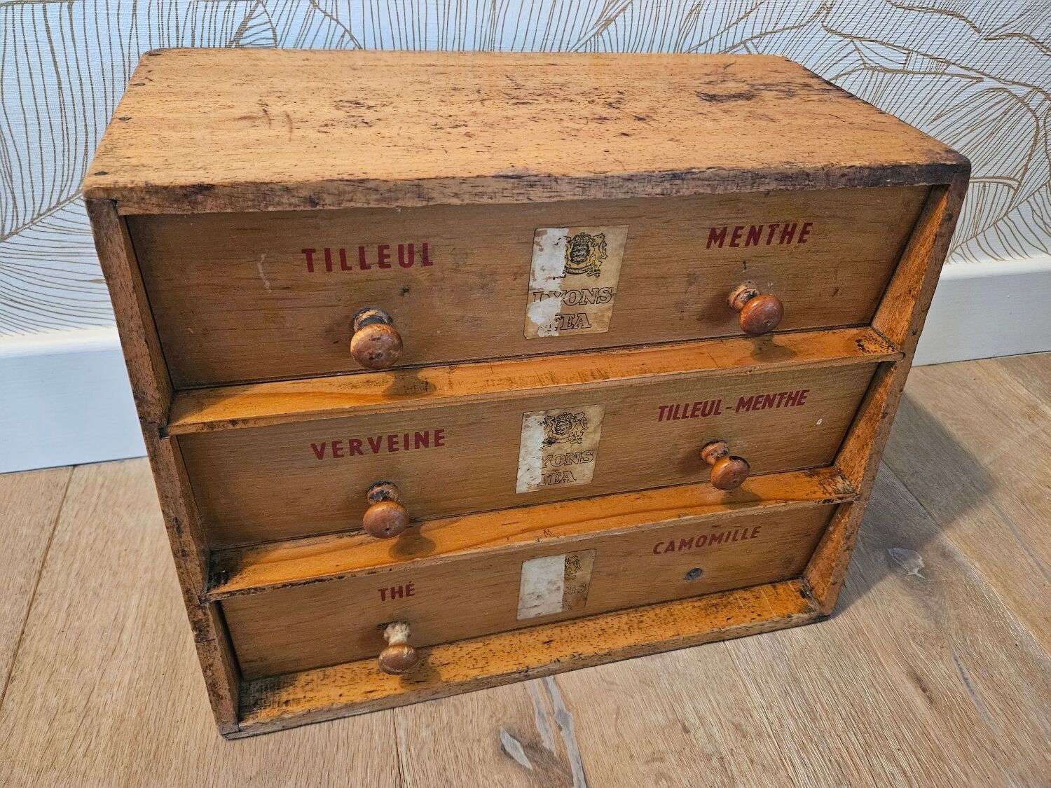 Tea sommelier or apothecary furniture