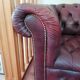 Sofa Chesterfield Vintage 60's-80's red burgundy