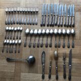 Silver metal service 1950s