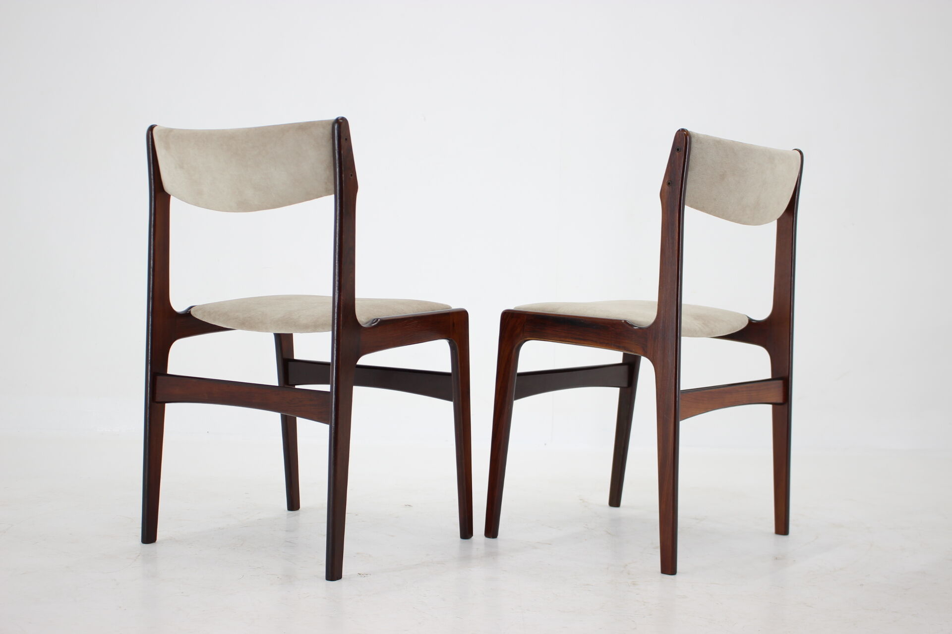 1960s danish palisander dining chairs, set of 6