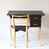 child's desk and chair