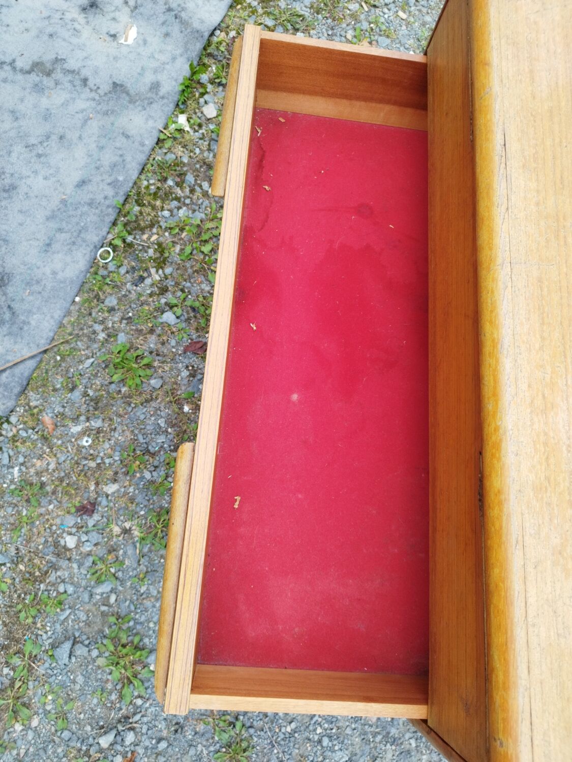 Scandinavian teak dressing table chest of drawers