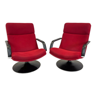 Paire de fauteuils F156 de Geoffrey Harcourt pour Artifort, années 60, Hollande