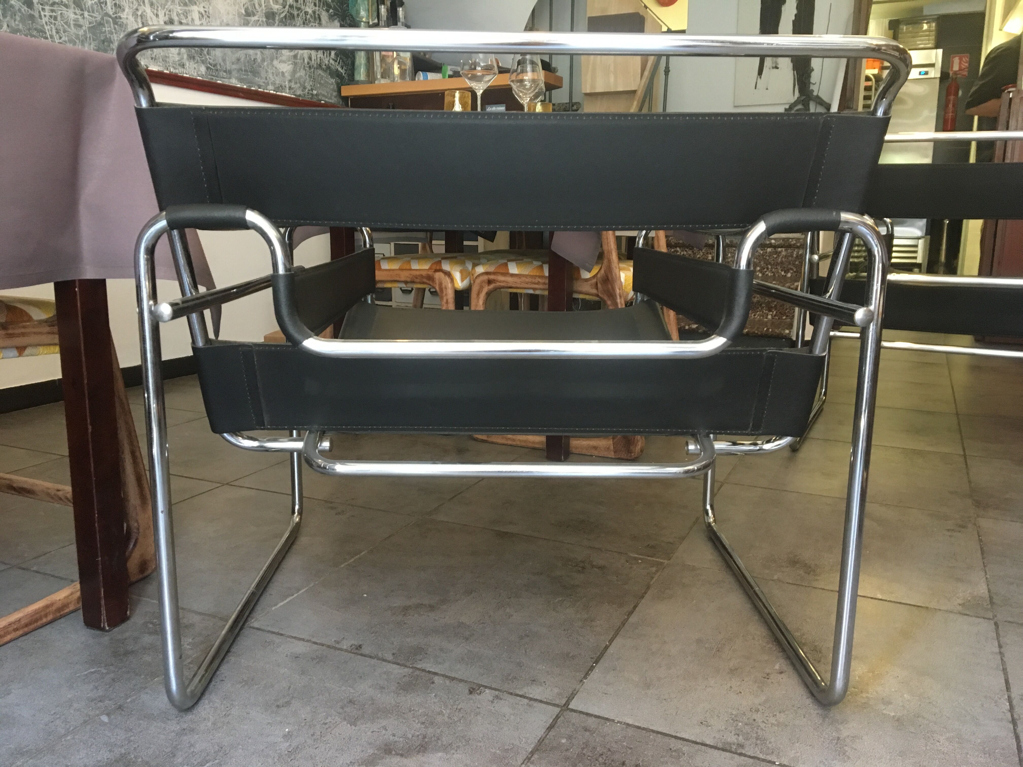 Series of 2 armchairs Wassily by Marcel Breuer