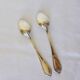 2 vintage silver plated Ercuis teaspoons