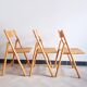 Trio of cannate chairs