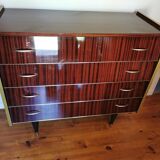 Large vintage chest of drawers 4 drawers restyled