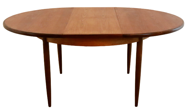 Round g-plan vintage dining table extendable 'breadsell'