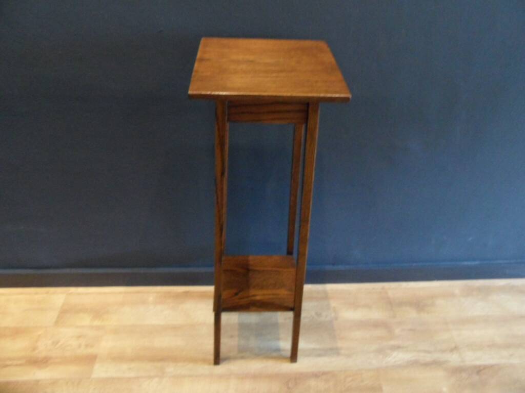 Antique oak plant table