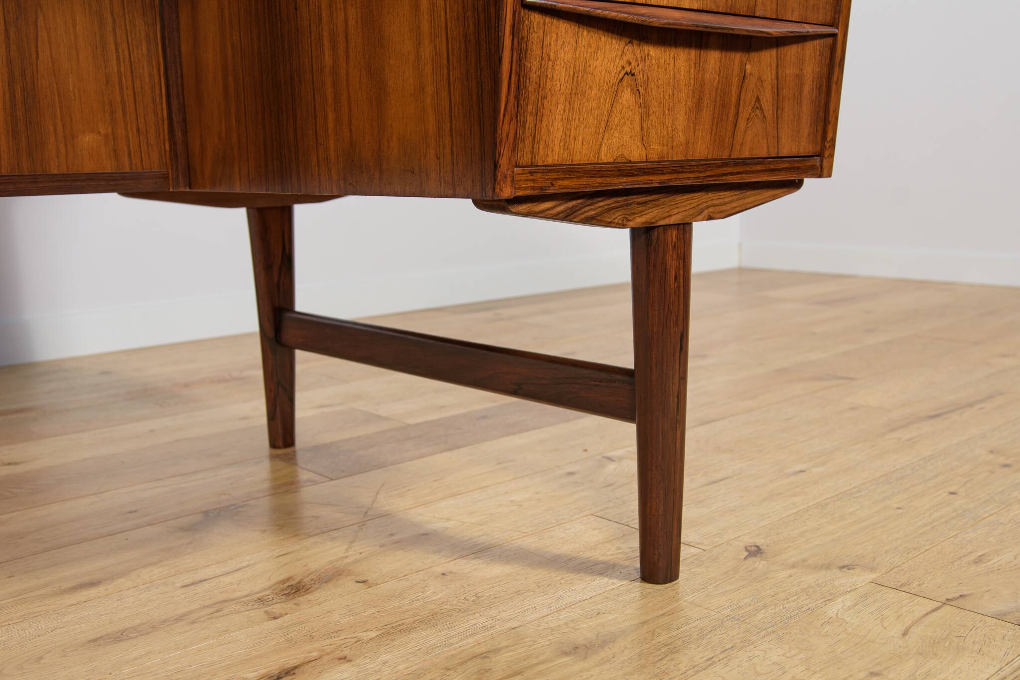 Mid-century freestanding rosewood desk, Denmark, 1960s