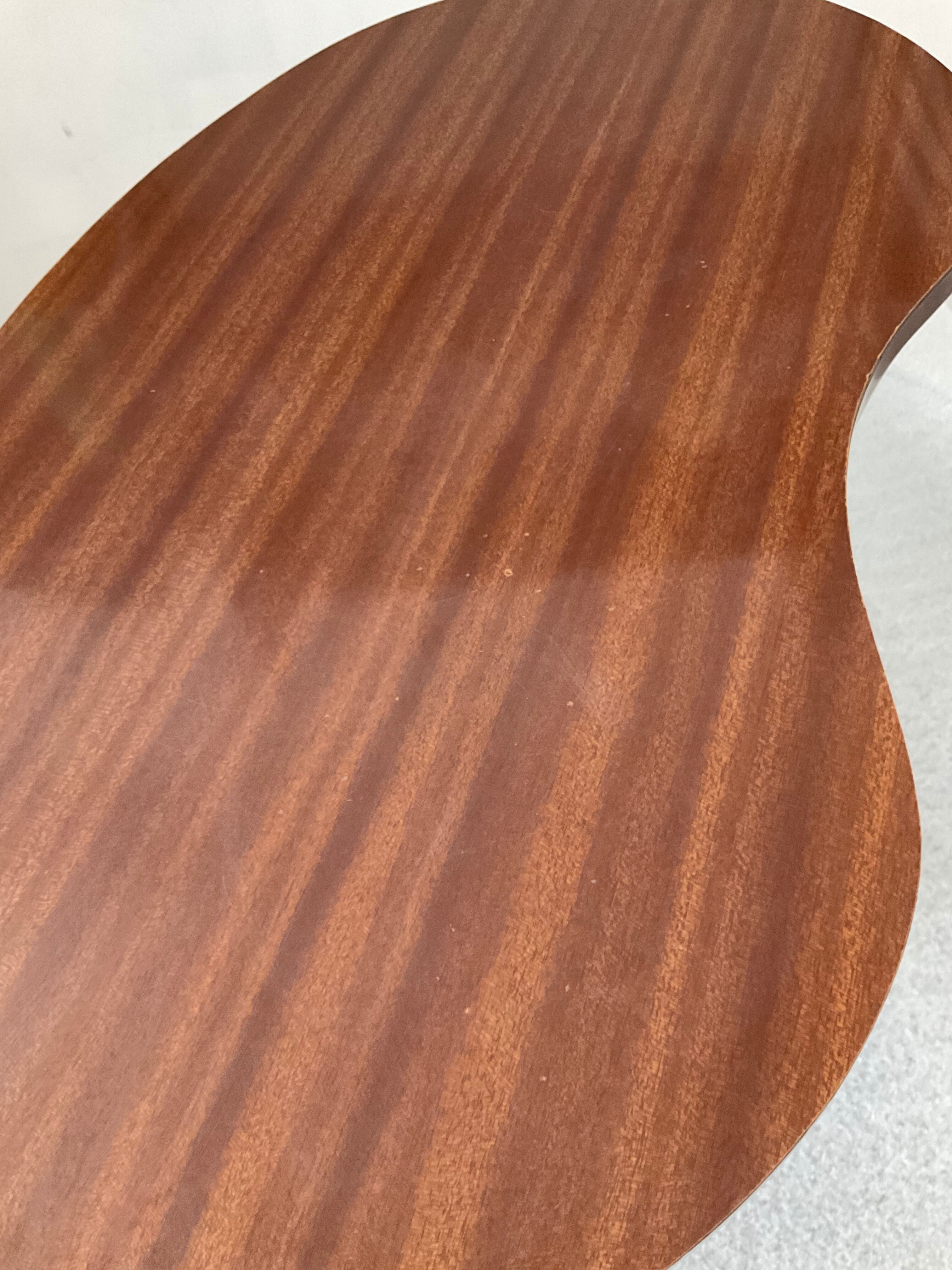 Free-form tripod coffee table from the 50s and 60s