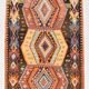 5x12 Kilim Mutlicolor Geometric Style Long Wide Turkish Kilim Rug,163x369cm