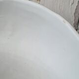 Owl pot cover, white ceramic owl