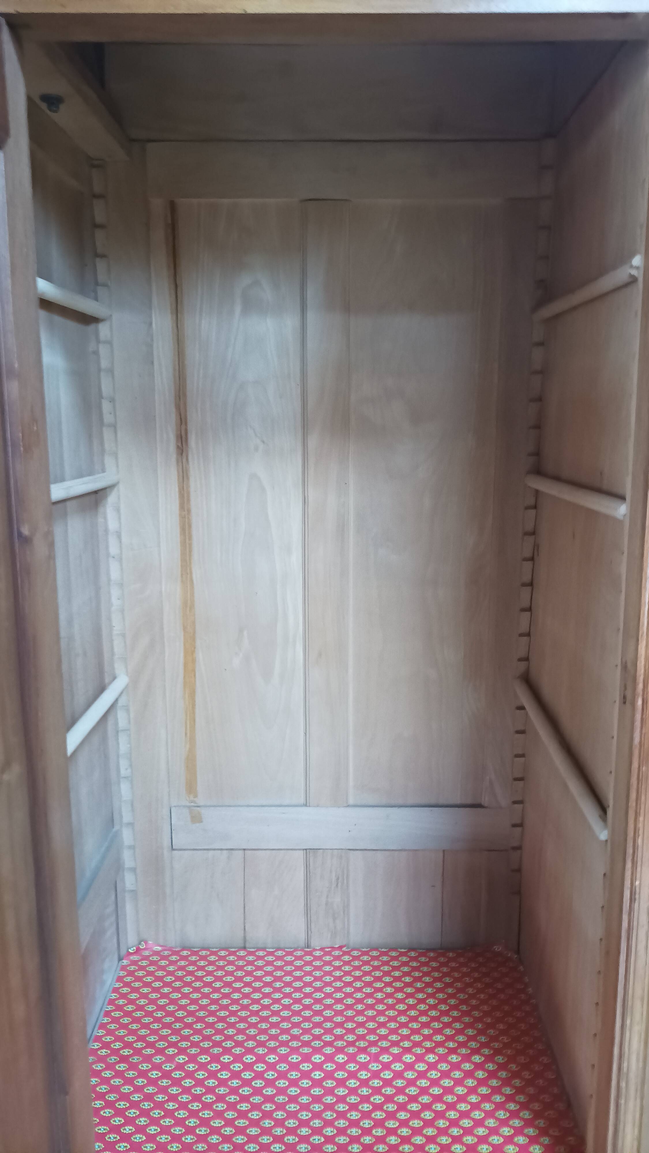 Art Nouveau carved walnut cabinet