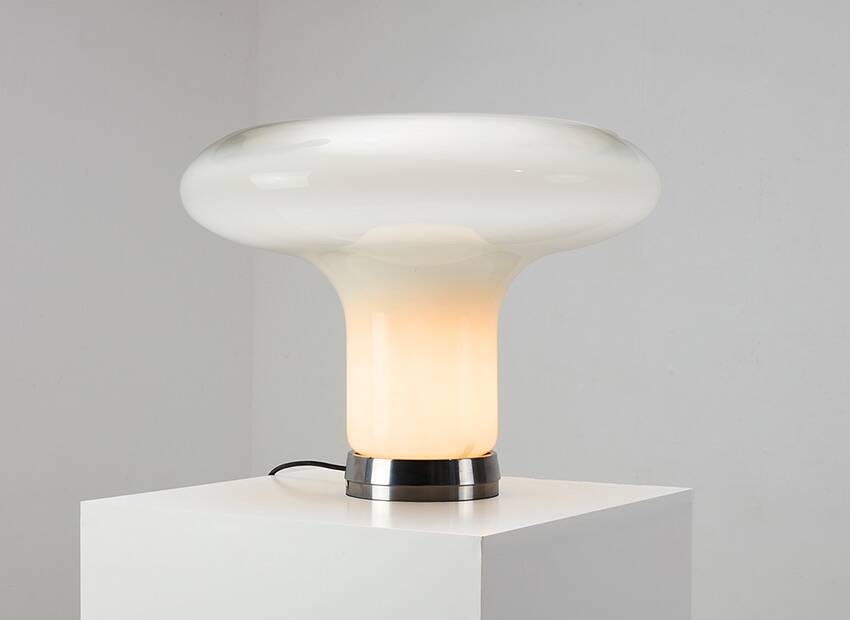 Angelo Mangiarotti Lesbo Table Lamp for Artemide Italy 1967