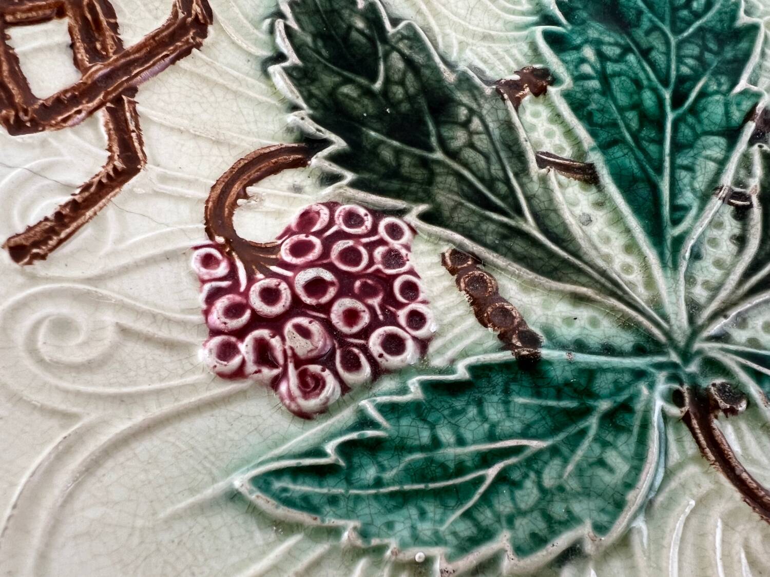 Plate on raspberry slushie compote base