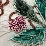 Plate on raspberry slushie compote base