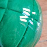 Green glazed earthenware vase