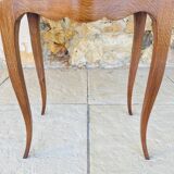 Pair of Louis XV style bedside tables in oak