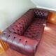 Sofa Chesterfield Vintage 60's-80's red burgundy