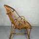 Fauteuil corbeille en rotin vintage