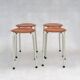Tabourets néerlandais vintage en contreplaqué, années 1970, ensemble de 4
