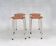 Tabourets néerlandais vintage en contreplaqué, années 1970, ensemble de 4