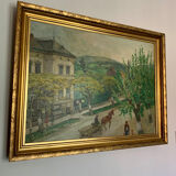 Landscape oil painting, 1944