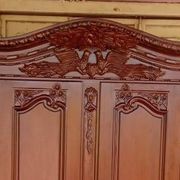 Armoire normande de mariage en bois massif 4 portes