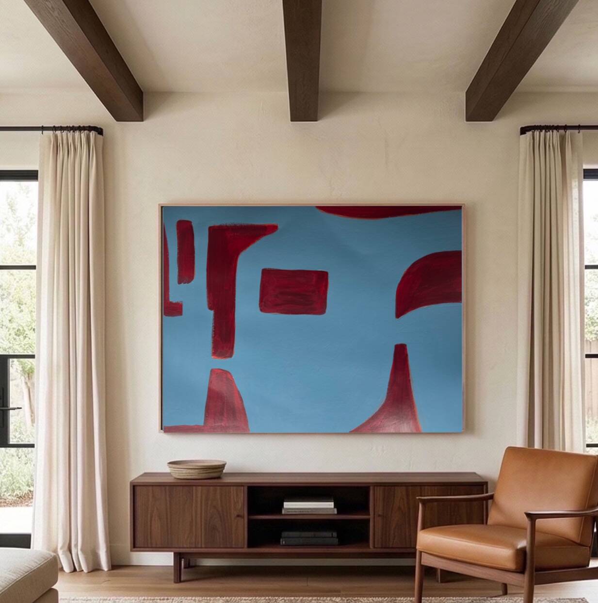 Contemporary abstract "quiet geometry"