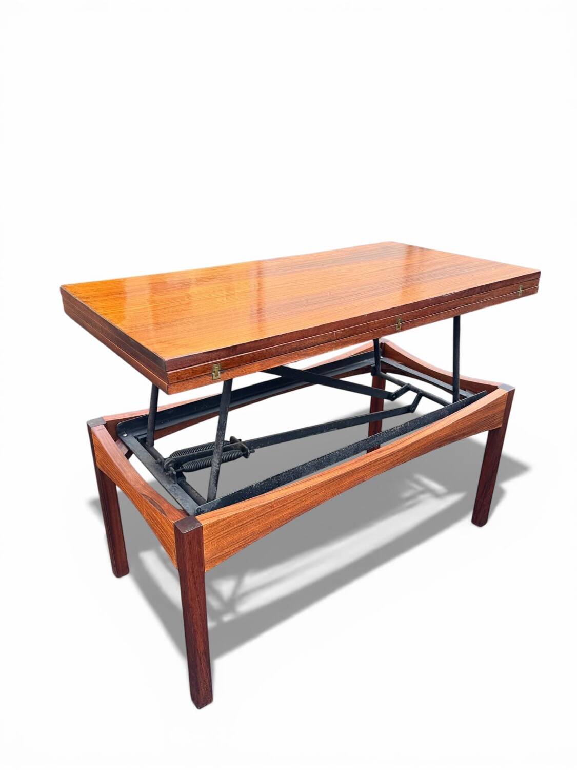 Modular table "Révélation" by Albert Ducrot. Rosewood. 1960s.
