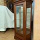 Louis XVI style cherry wood display case