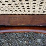 Kohn No. 196 curved wood bistro armchair, new cane