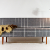 Sofa bed in vintage teak retro Danish design seat bench mid 60s/70s