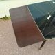 Table mid-low formica feet compass glass tray - vintage 1960